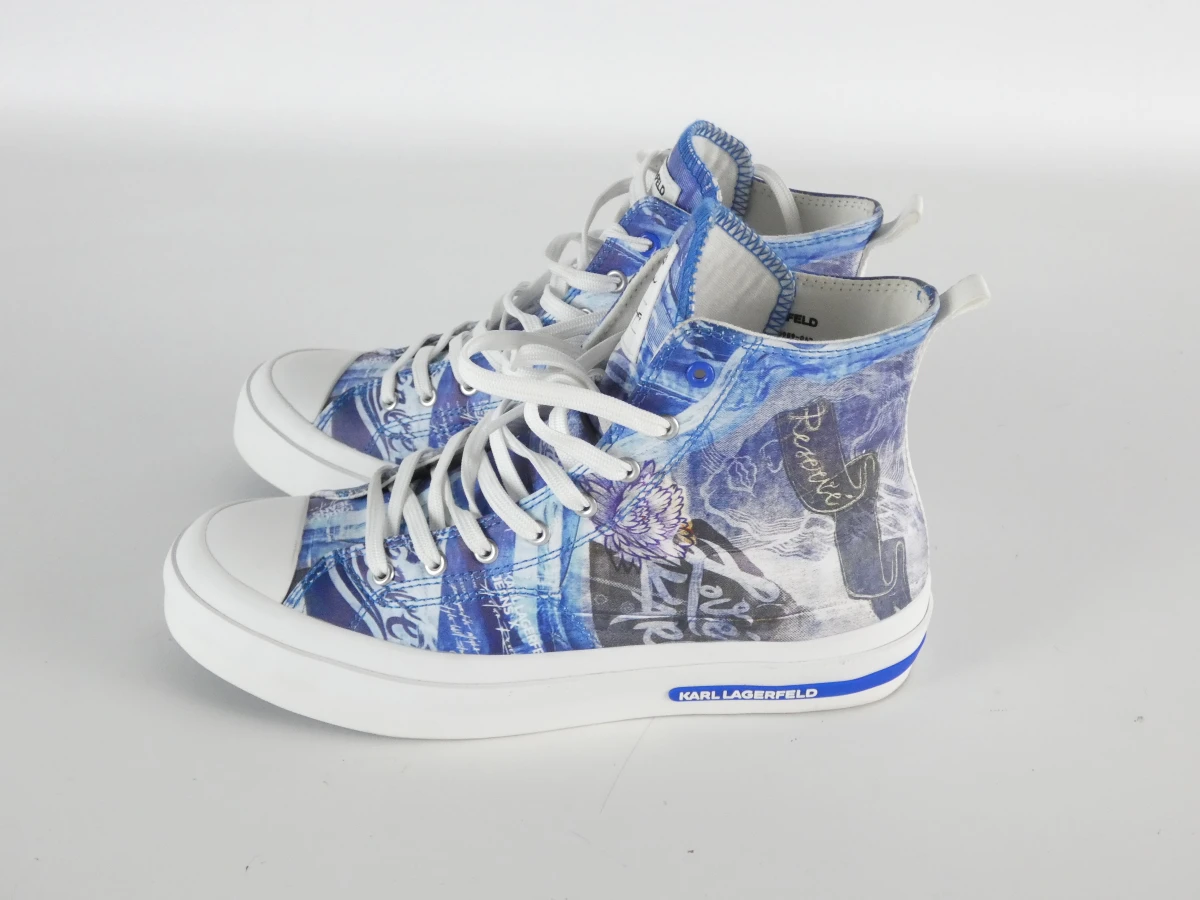 Karl Lagerfeld - High-Top Sneakers – Navy/Blue (Maat 39) - foto 3