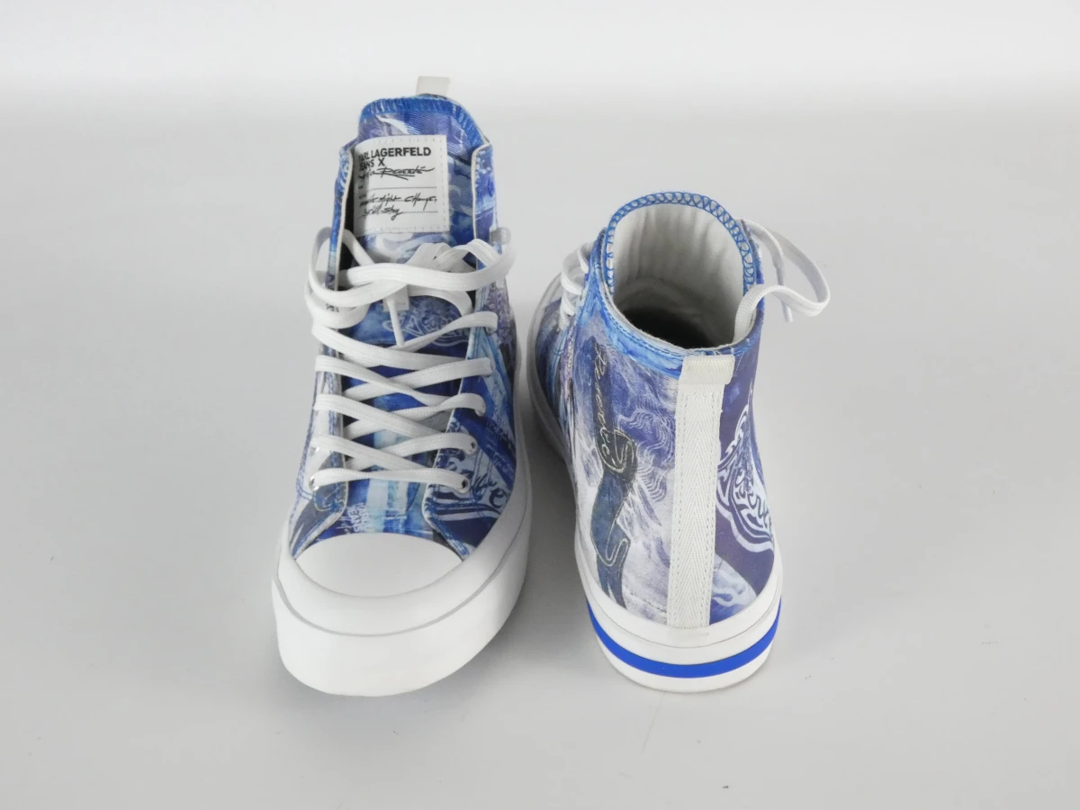 Karl Lagerfeld - High-Top Sneakers – Navy/Blue (Maat 39) - foto 4