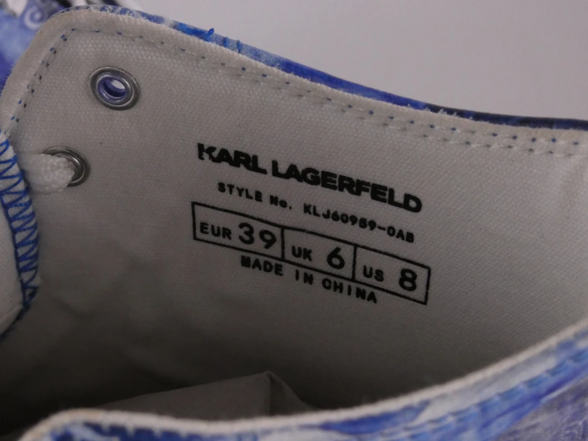 Karl Lagerfeld - High-Top Sneakers – Navy/Blue (Maat 39) - foto 6