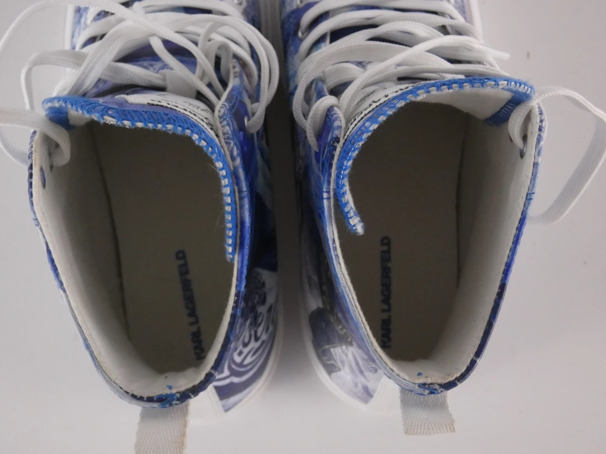 Karl Lagerfeld - High-Top Sneakers – Navy/Blue (Maat 39) - foto 7