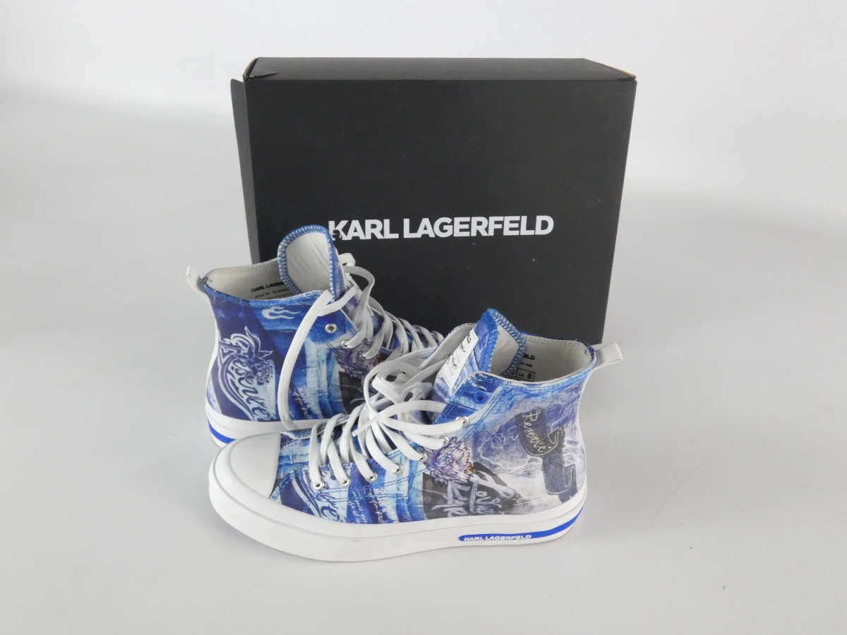Karl Lagerfeld - High-Top Sneakers – Navy/Blue (Maat 39) - foto 10