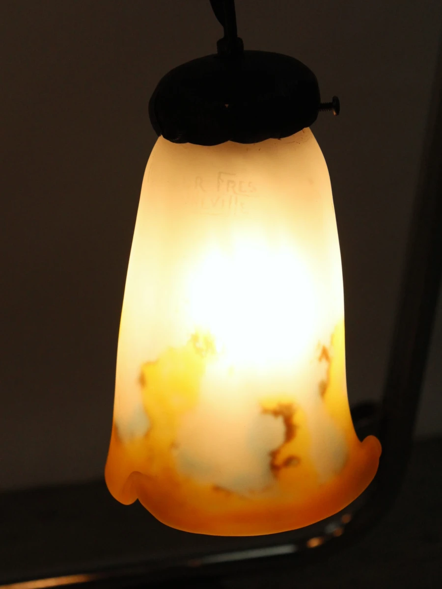 Smeedijzeren hanglamp van Muller Frez Zuneville - foto 8