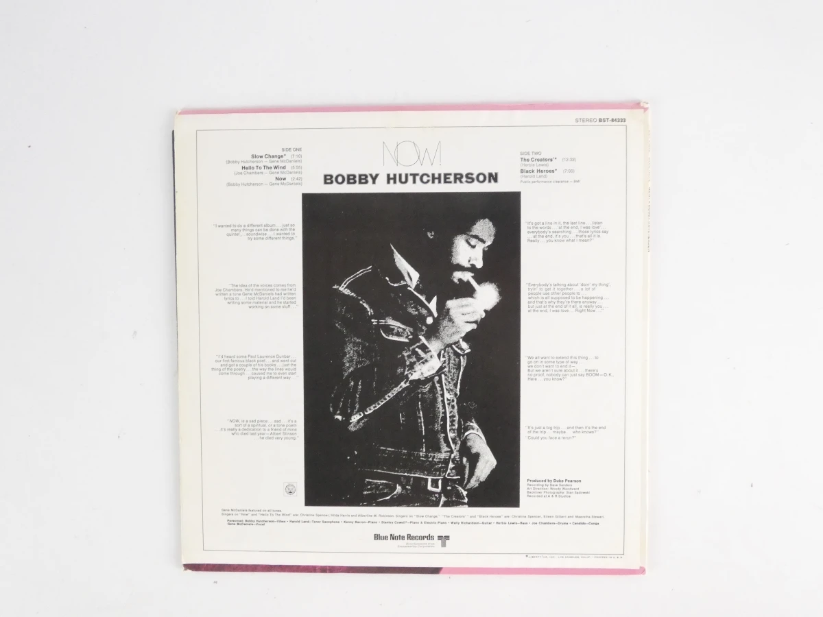 Bobby Hutcherson LP - Now! - Blue Note 1970 - foto 4