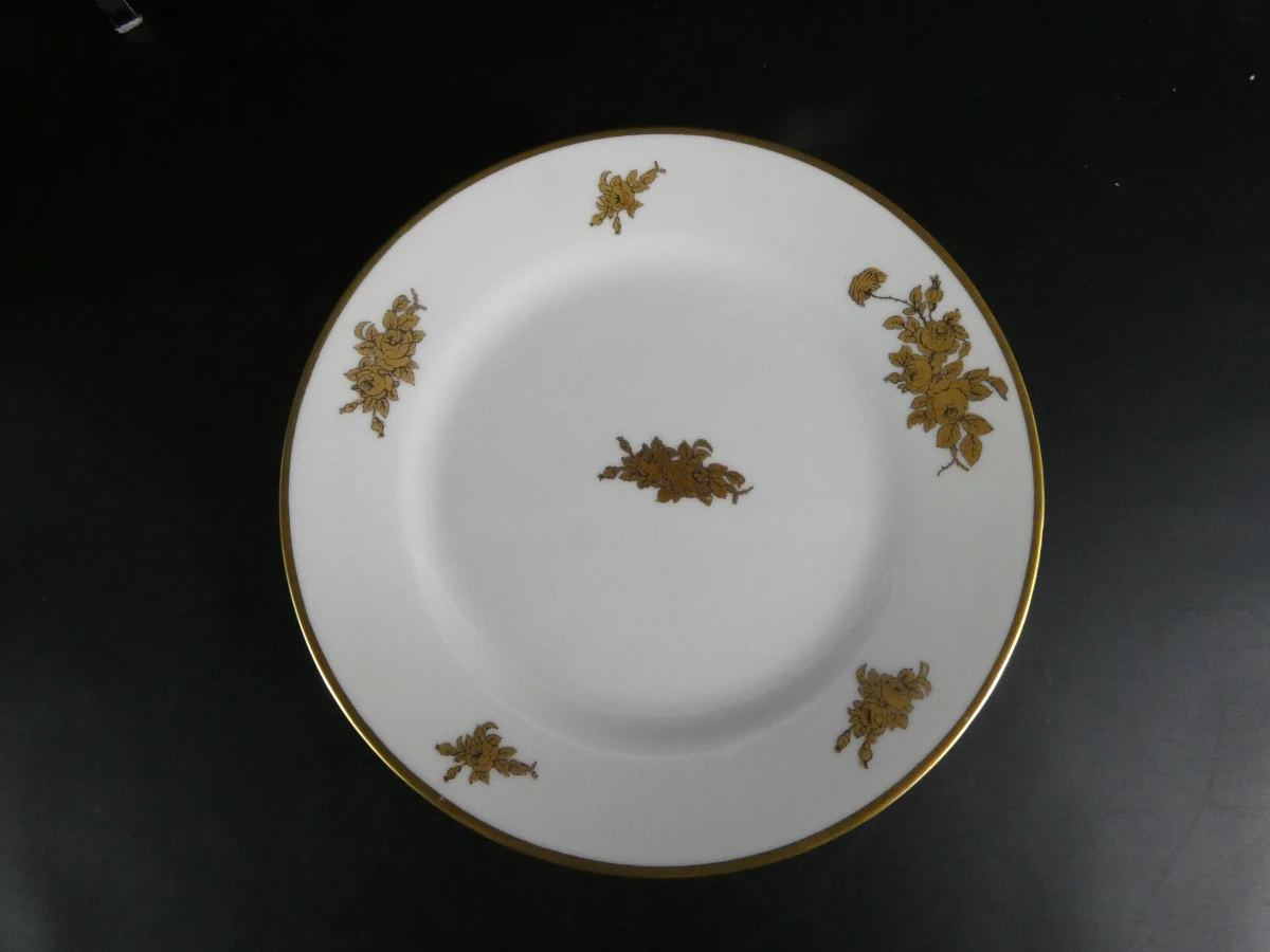 Porseleinen servies met gouden bloemenmotief,  Langenthal Suisse - foto 13