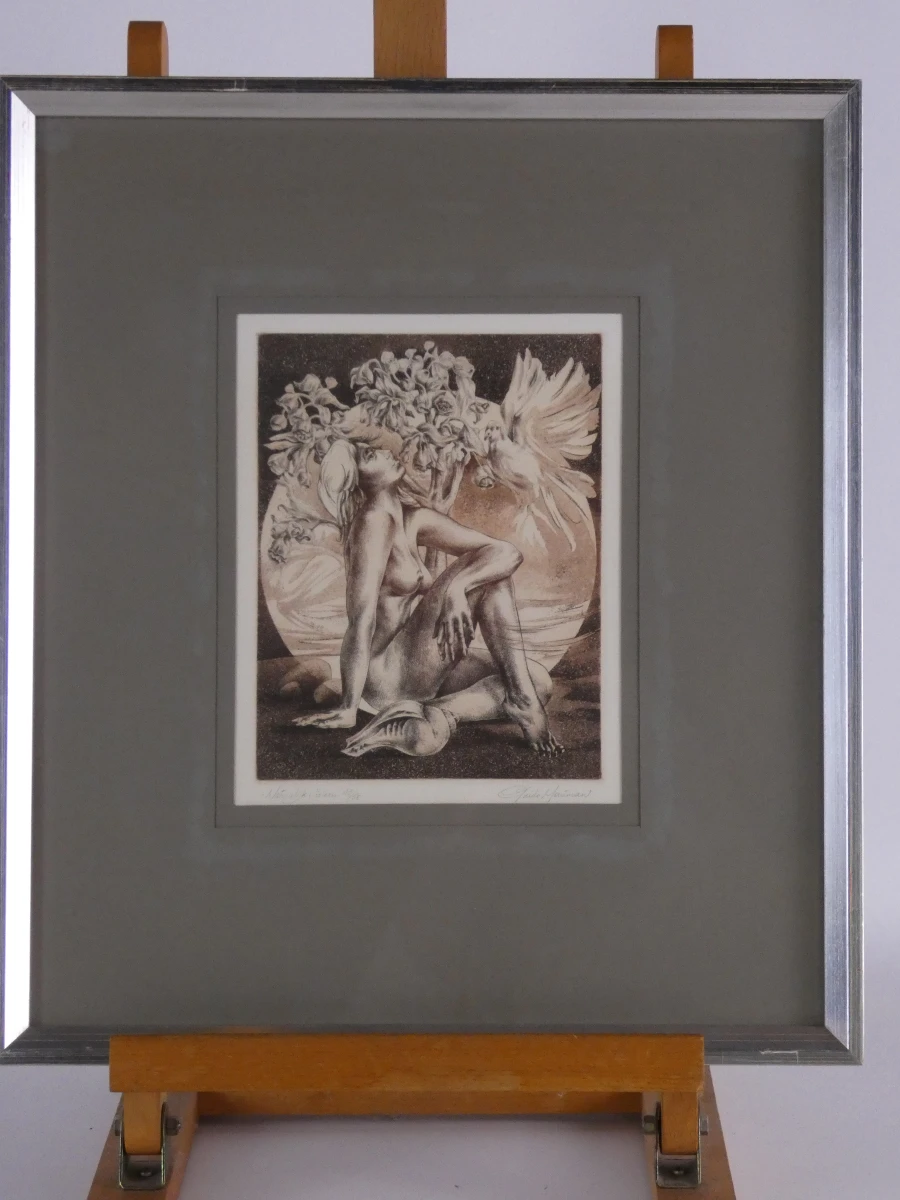 Guido Mariman – "Natuurlijk Visioen" – Gesigneerde Burin-Aquatint-gravure (43/50) - foto 2