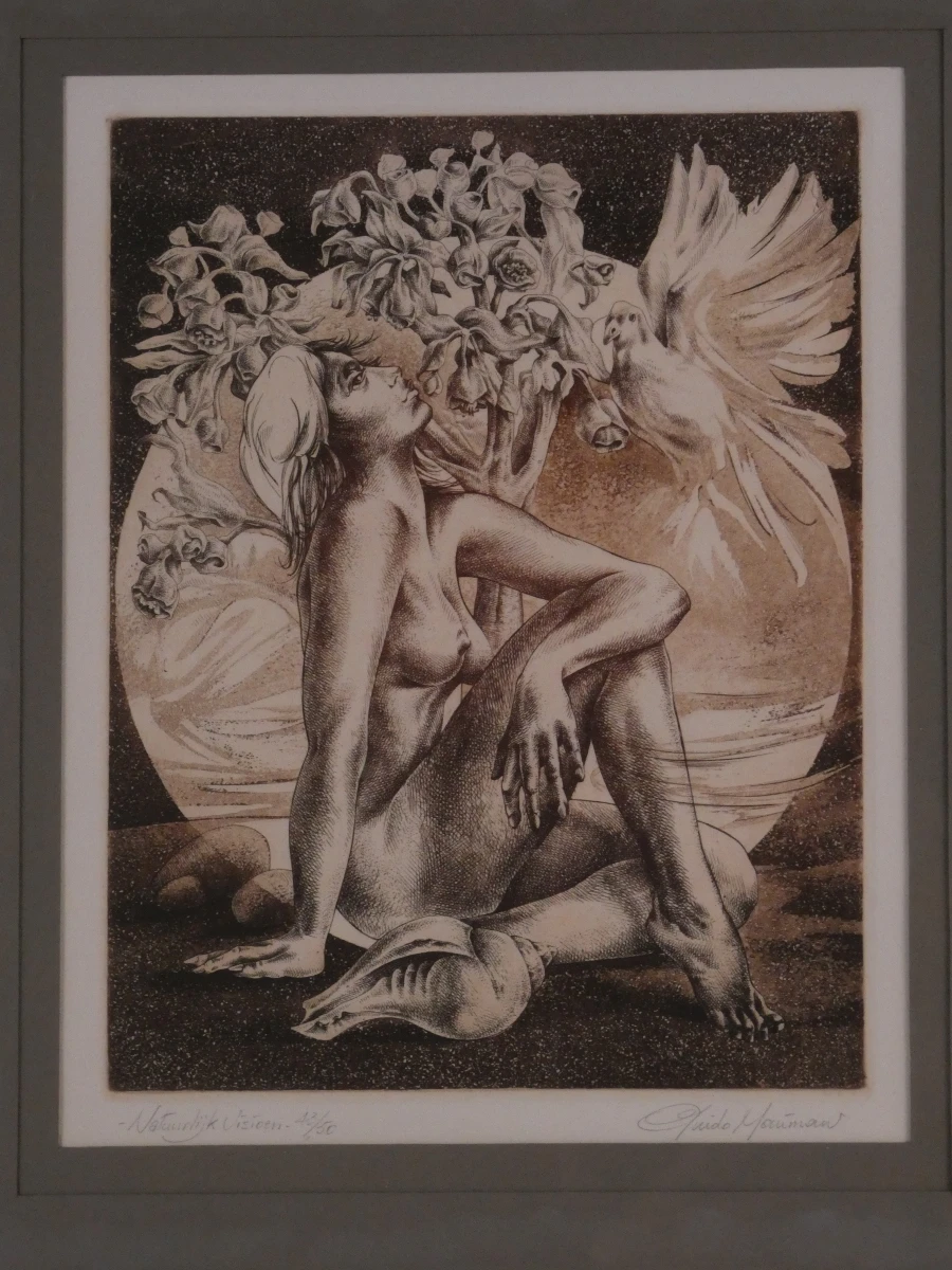 Guido Mariman – "Natuurlijk Visioen" – Gesigneerde Burin-Aquatint-gravure (43/50) - foto 3