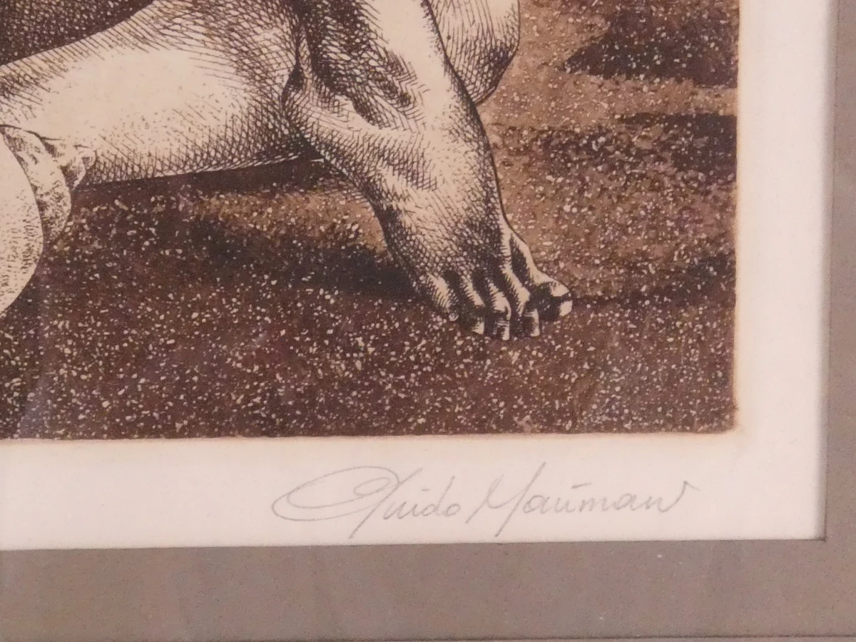 Guido Mariman – "Natuurlijk Visioen" – Gesigneerde Burin-Aquatint-gravure (43/50) - foto 7