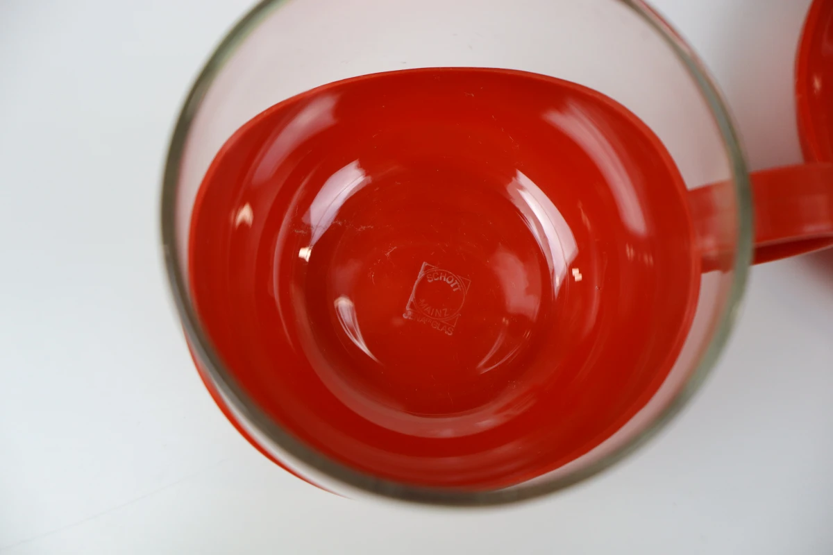 Vintage Melitta koffieservies met Schott Mainz Jenaer Glas en etagère - foto 6