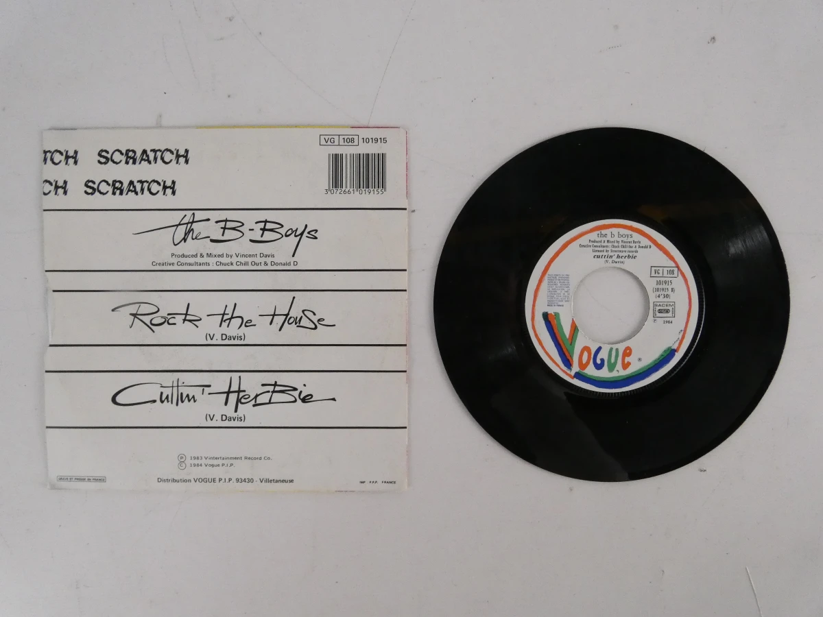 Vinyl single The B-Boys - Rock the House / Cuttin' Herbie - foto 2