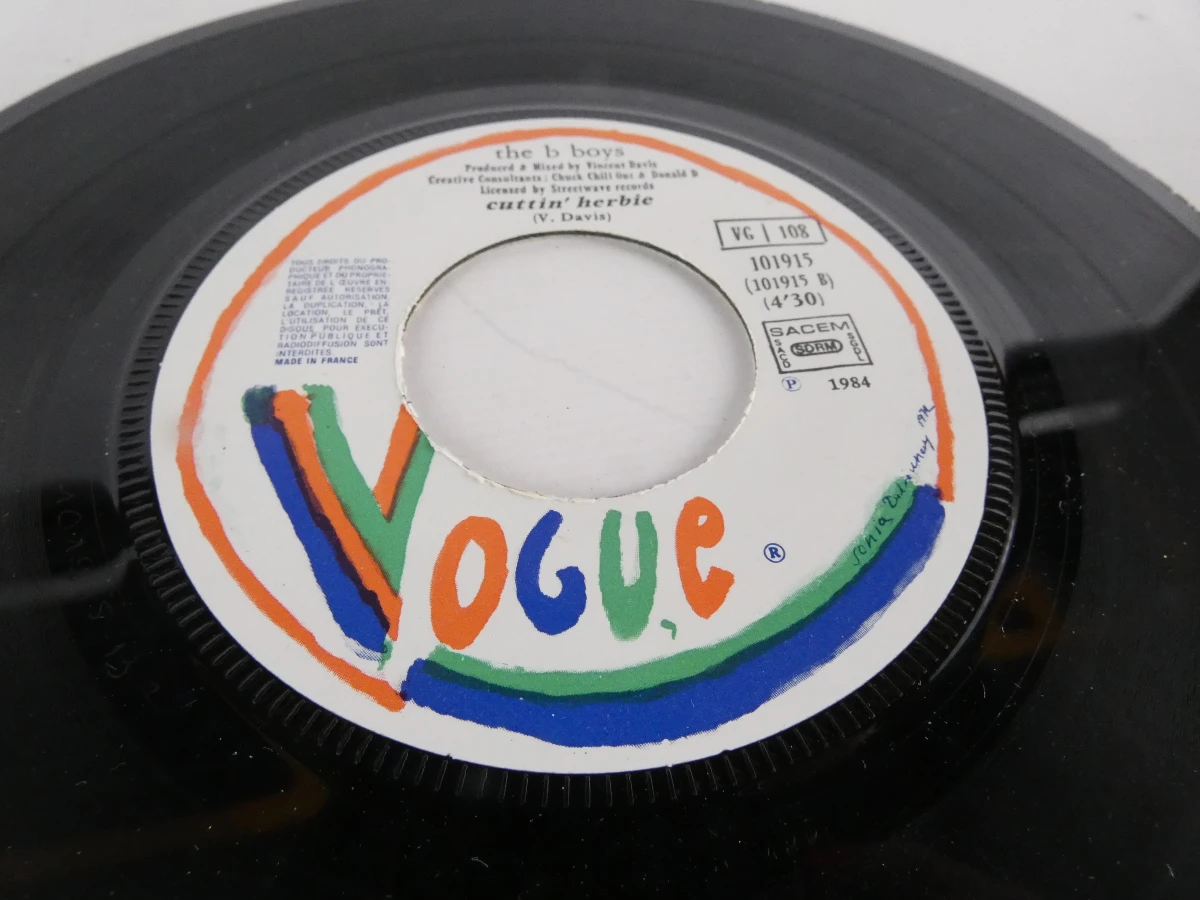 Vinyl single The B-Boys - Rock the House / Cuttin' Herbie - foto 3
