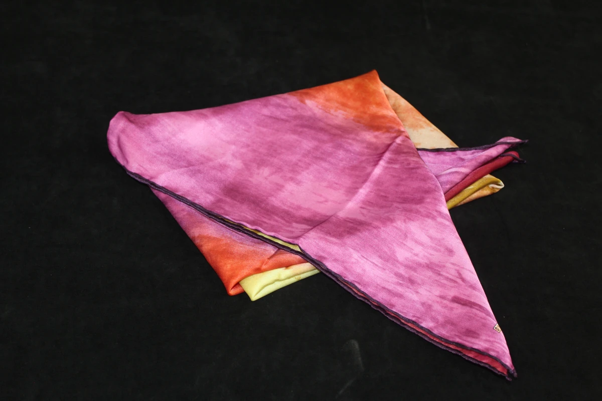 Chavelle Dijital soepelvallende foulard in herfsttinten 100% polyester - foto 4