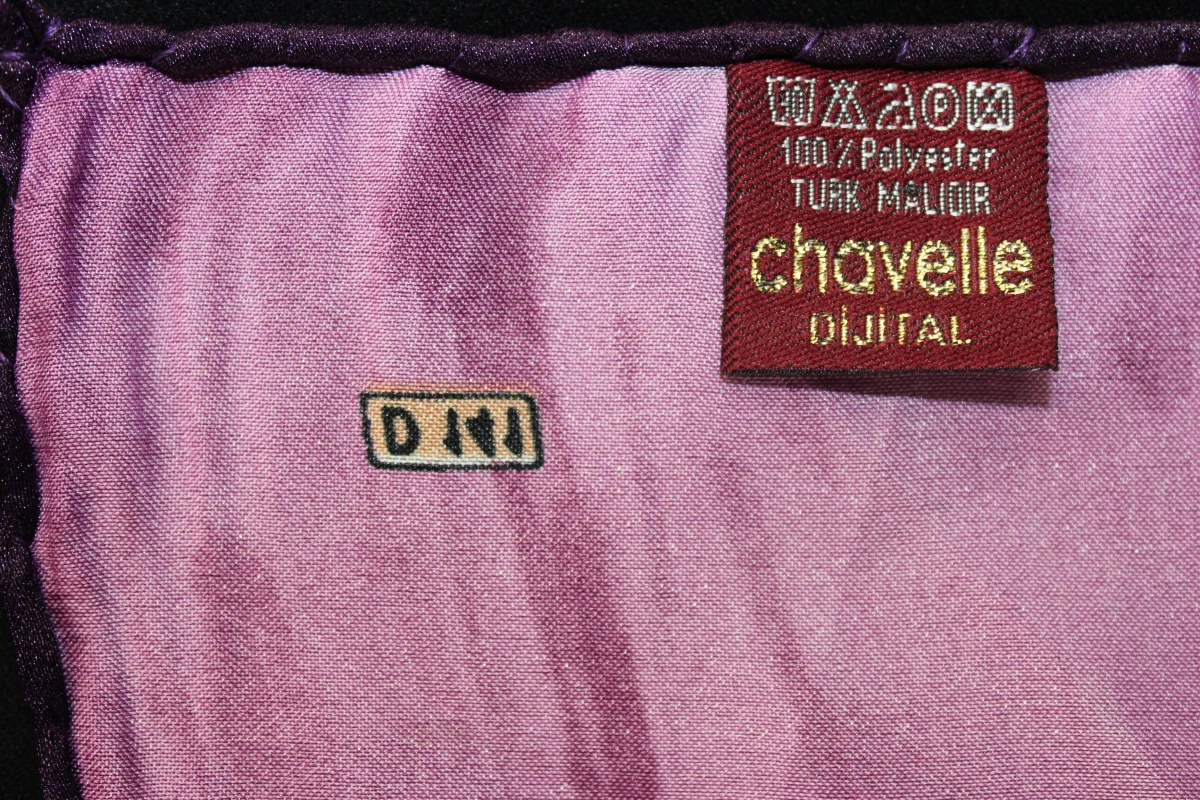 Chavelle Dijital soepelvallende foulard in herfsttinten 100% polyester - foto 10