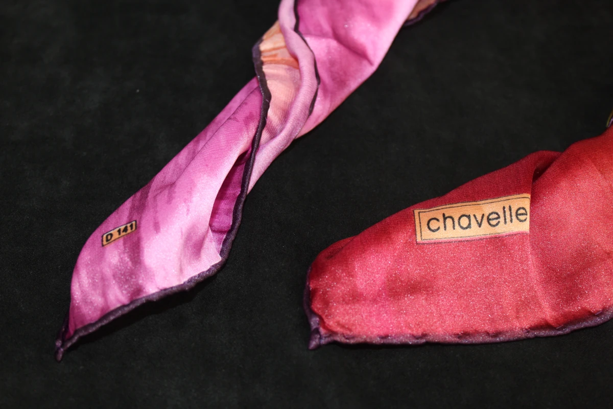 Chavelle Dijital soepelvallende foulard in herfsttinten 100% polyester - foto 12
