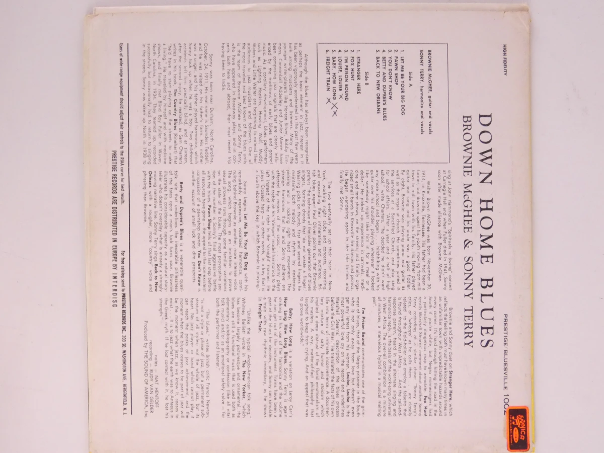 Brownie McGhee & Sonny Terry – Down Home Blues - foto 5