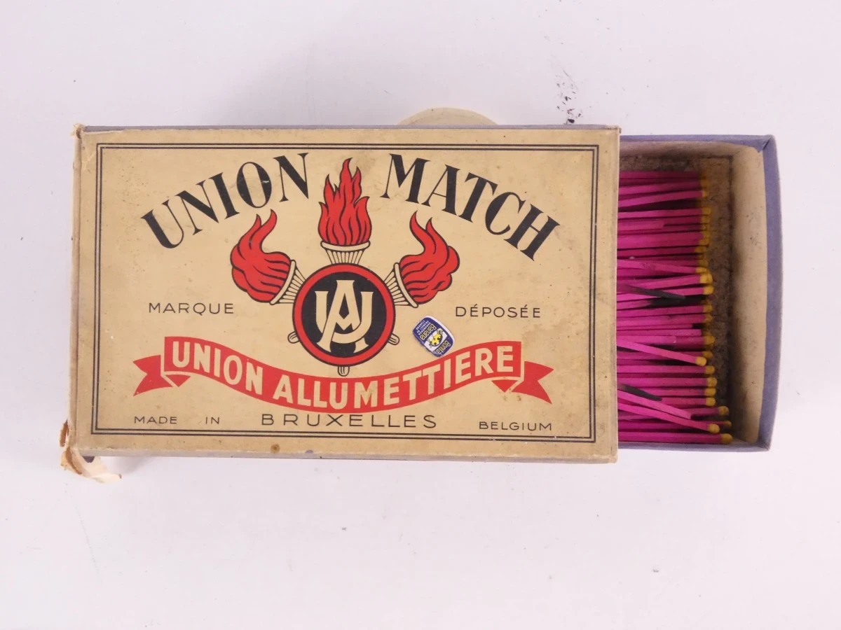 Vintage gigantische Union Match lucifers in doos - foto 2