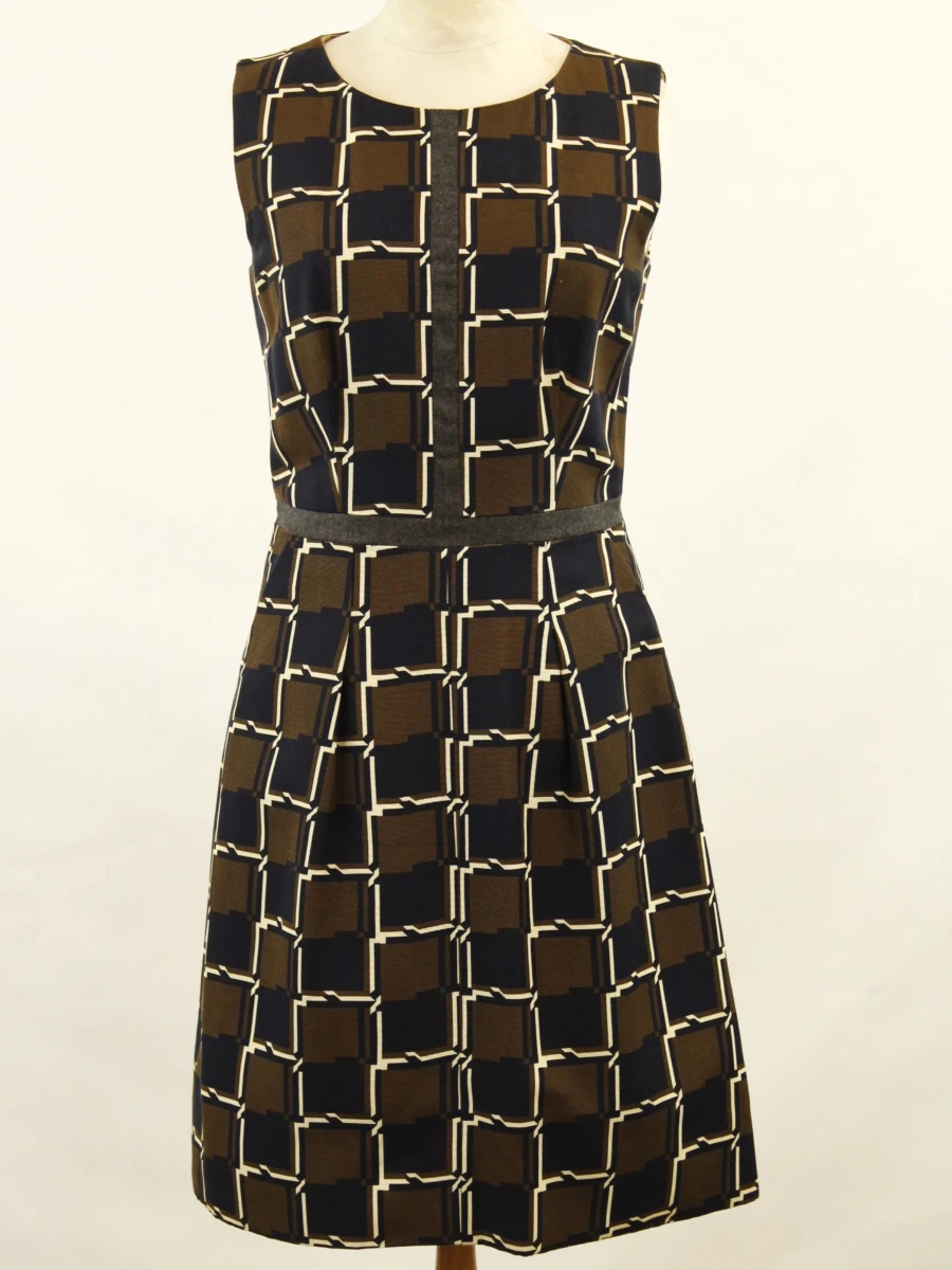 Natan Edition 5 - elegante mouwloze jurk met grafische print - foto 3