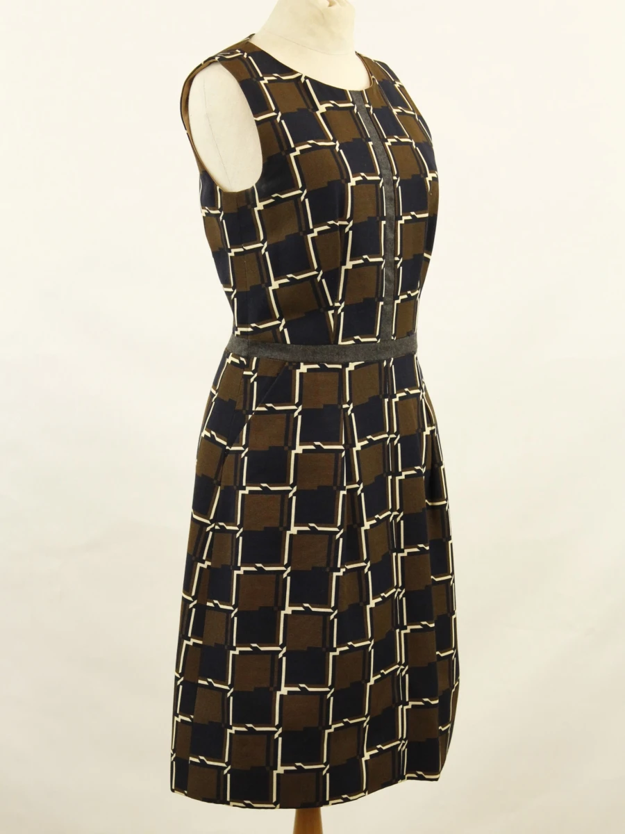 Natan Edition 5 - elegante mouwloze jurk met grafische print - foto 5