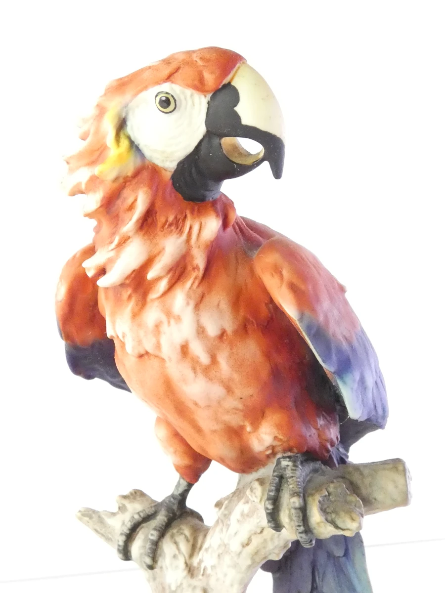 Papegaai beeldje - Giuseppe Armani - Capodimonte - foto 2