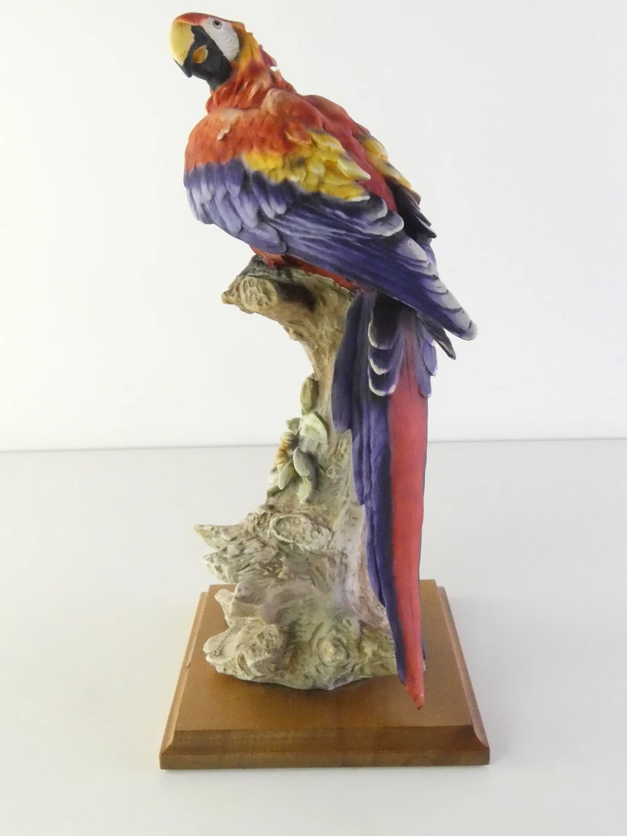 Papegaai beeldje - Giuseppe Armani - Capodimonte - foto 3