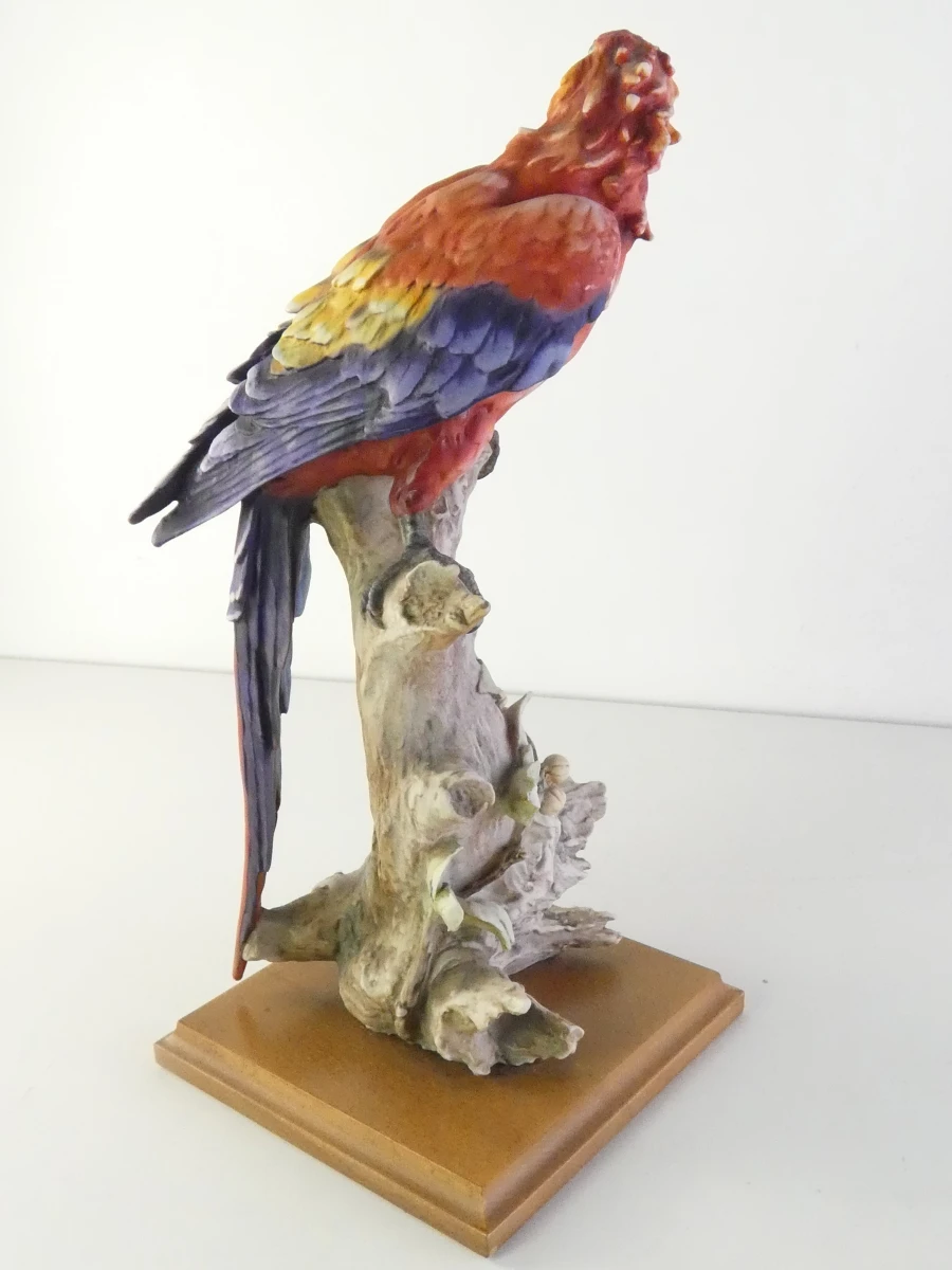 Papegaai beeldje - Giuseppe Armani - Capodimonte - foto 4
