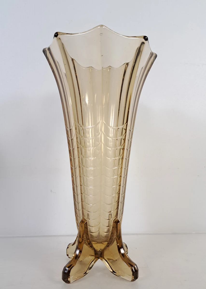 Set van 2 decoratieve glazen vazen - foto 3