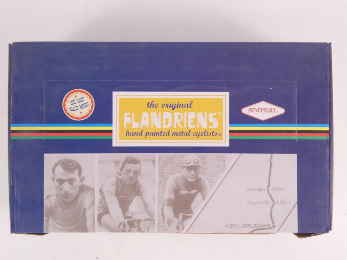 Flandriens metalen wielrenners, handgeschilderd, 60 stuks – kavel bij De Kringwinkel, Heverlee
