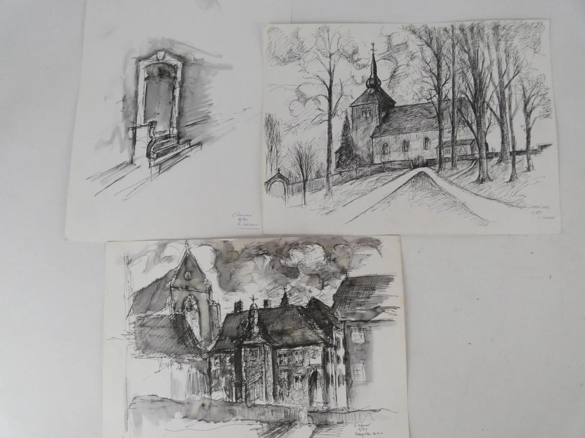 Schetsboek met tekeningen - portretten,... - foto 6