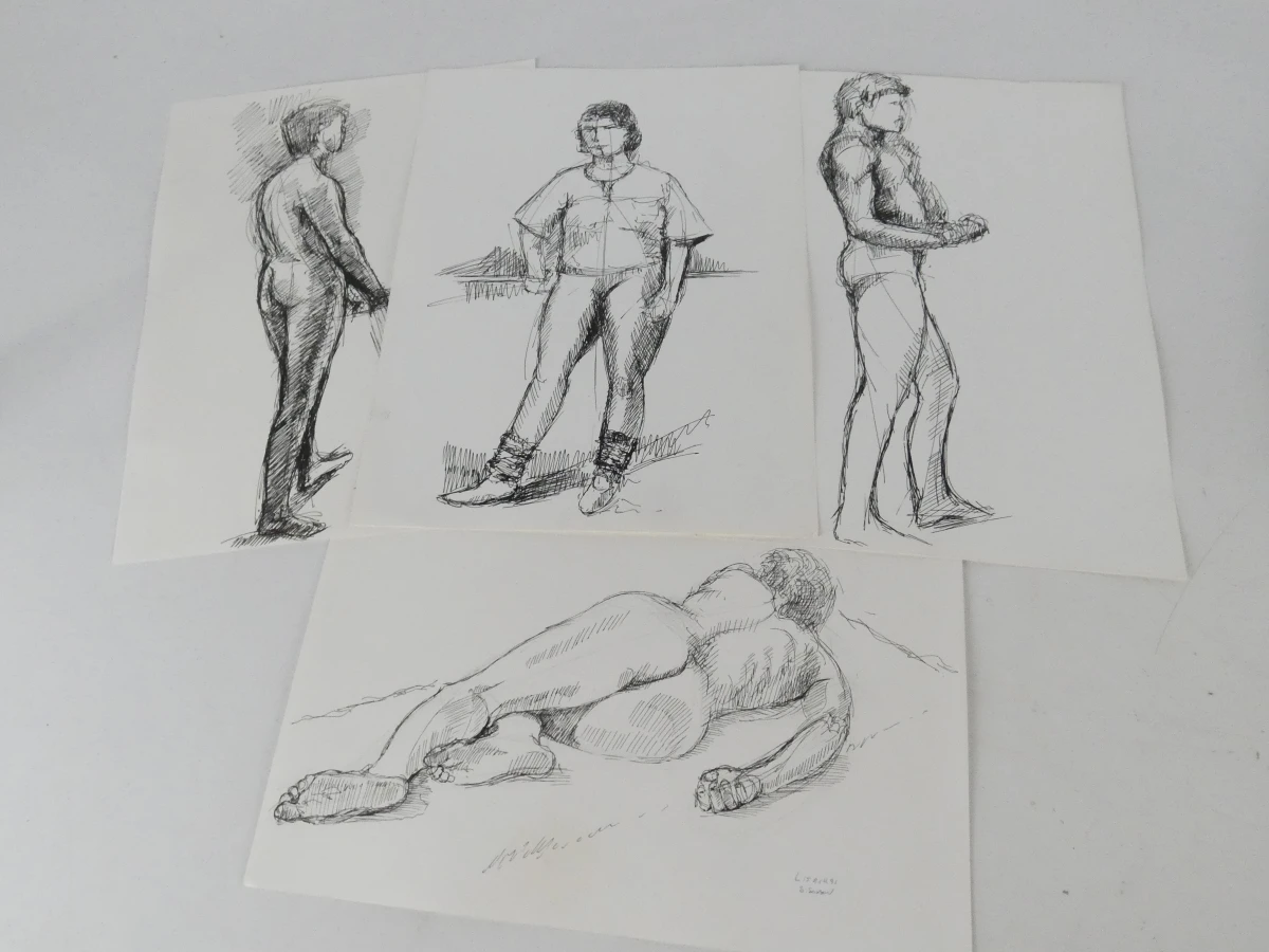 Schetsboek met tekeningen - portretten,... - foto 8