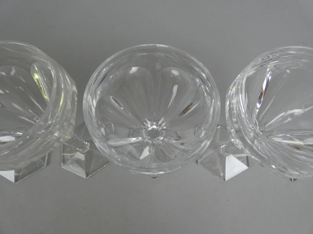 Set van 7 kristallen wijnglazen, 1 met groene kleur - foto 4