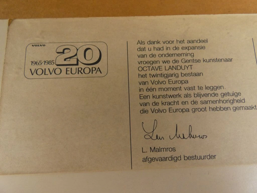 Ingelijste gravure van paarden door Octave Landuyt - foto 4
