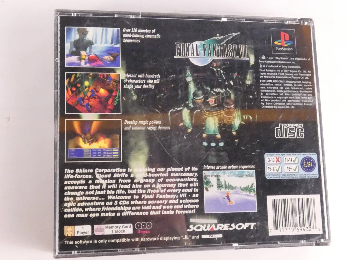 Final Fantasy VII en IX PlayStation spellen set - foto 3
