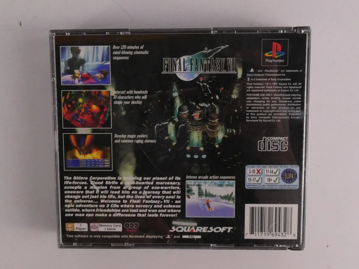 Final Fantasy VII en IX PlayStation spellen set - foto 6