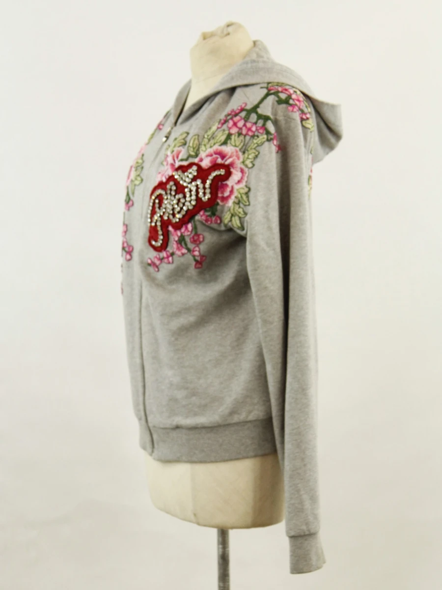 Philipp Plein couture vest met bloemenborduursel en rits - foto 4