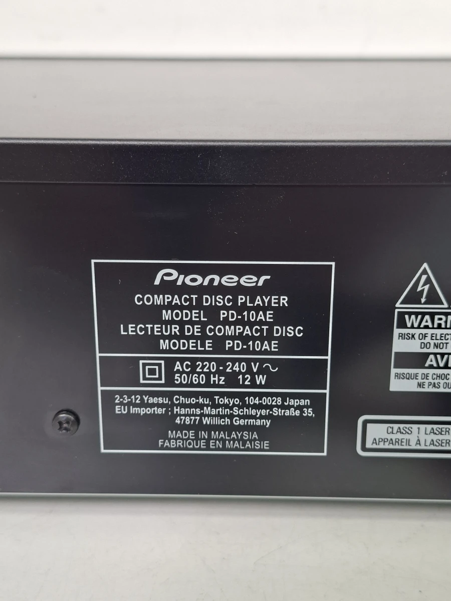 Pioneer PD-10AE High-Fidelity CD-Speler – In Nette, Complete Staat! - foto 2