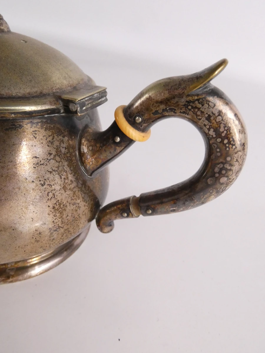 Vintage Norblin & Co. Warszawa verzilverde thee- en koffieservies (3-delig - 1080 gr.) - foto 8