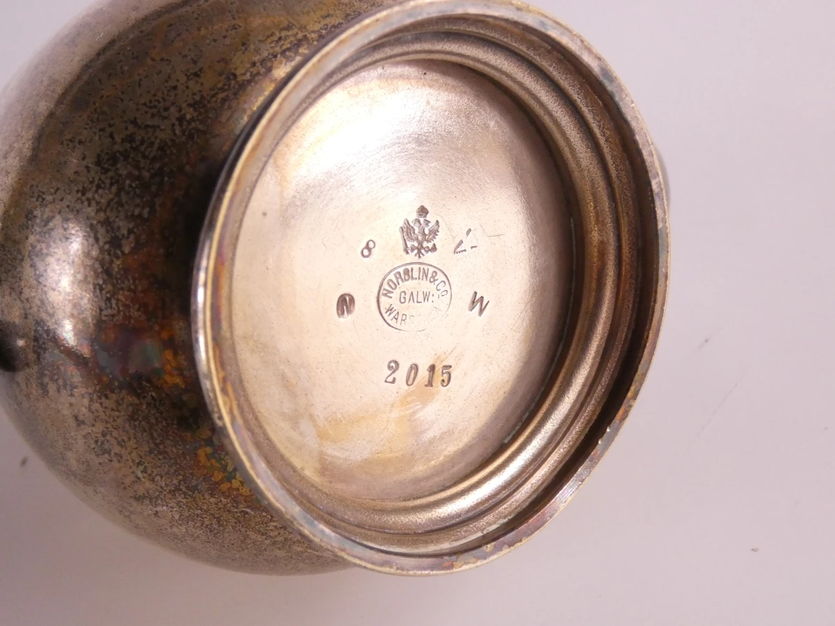 Vintage Norblin & Co. Warszawa verzilverde thee- en koffieservies (3-delig - 1080 gr.) - foto 14