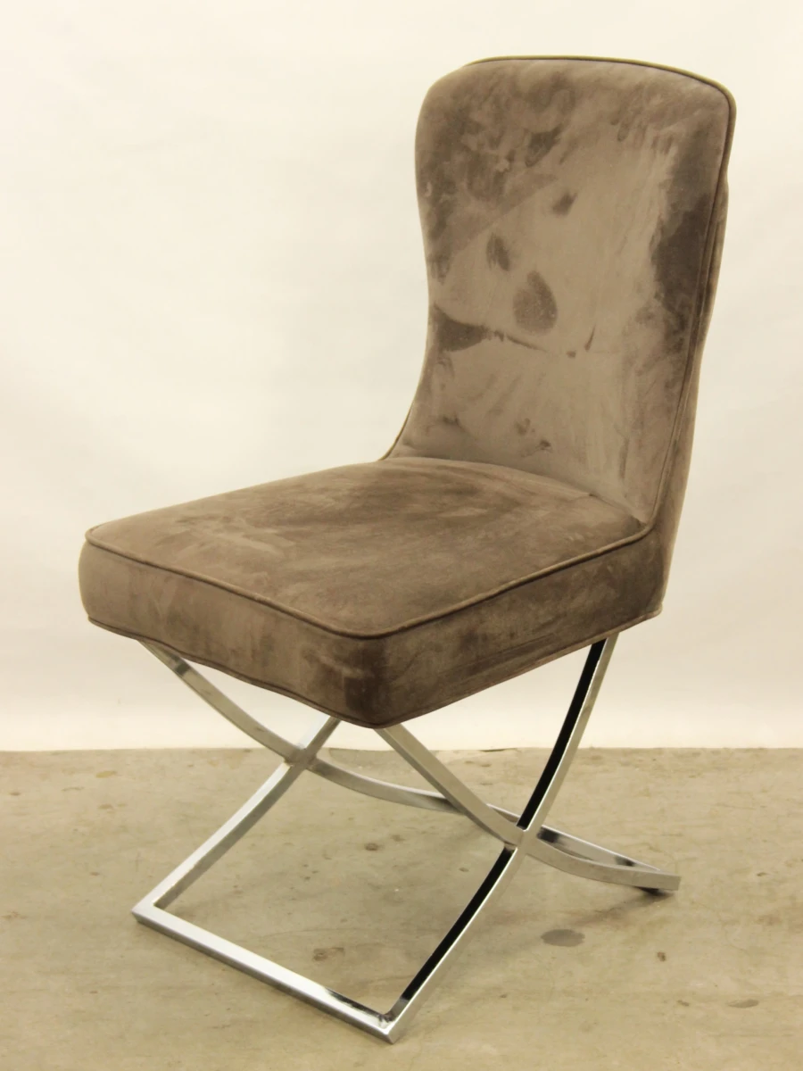 Set van 2 Rixos stoelen - MBC Living / Bilsa Sandalye - velvet & RVS - foto 5