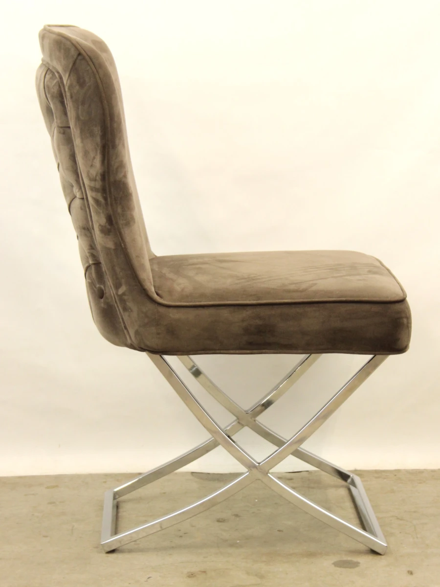 Set van 2 Rixos stoelen - MBC Living / Bilsa Sandalye - velvet & RVS - foto 6