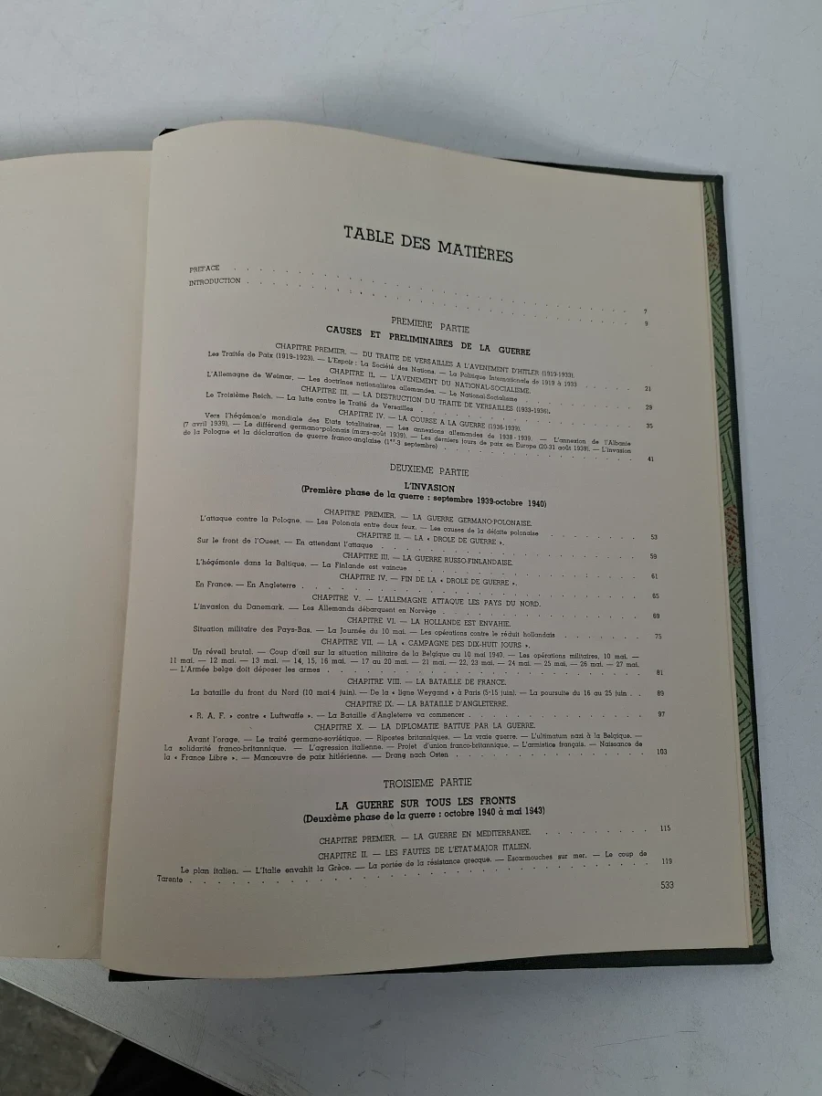 Zeldzaam Antiek Tweede Wereldoorlog Boek: "Histoire de la Guerre des Nations Unies (1939-1945)" - foto 3