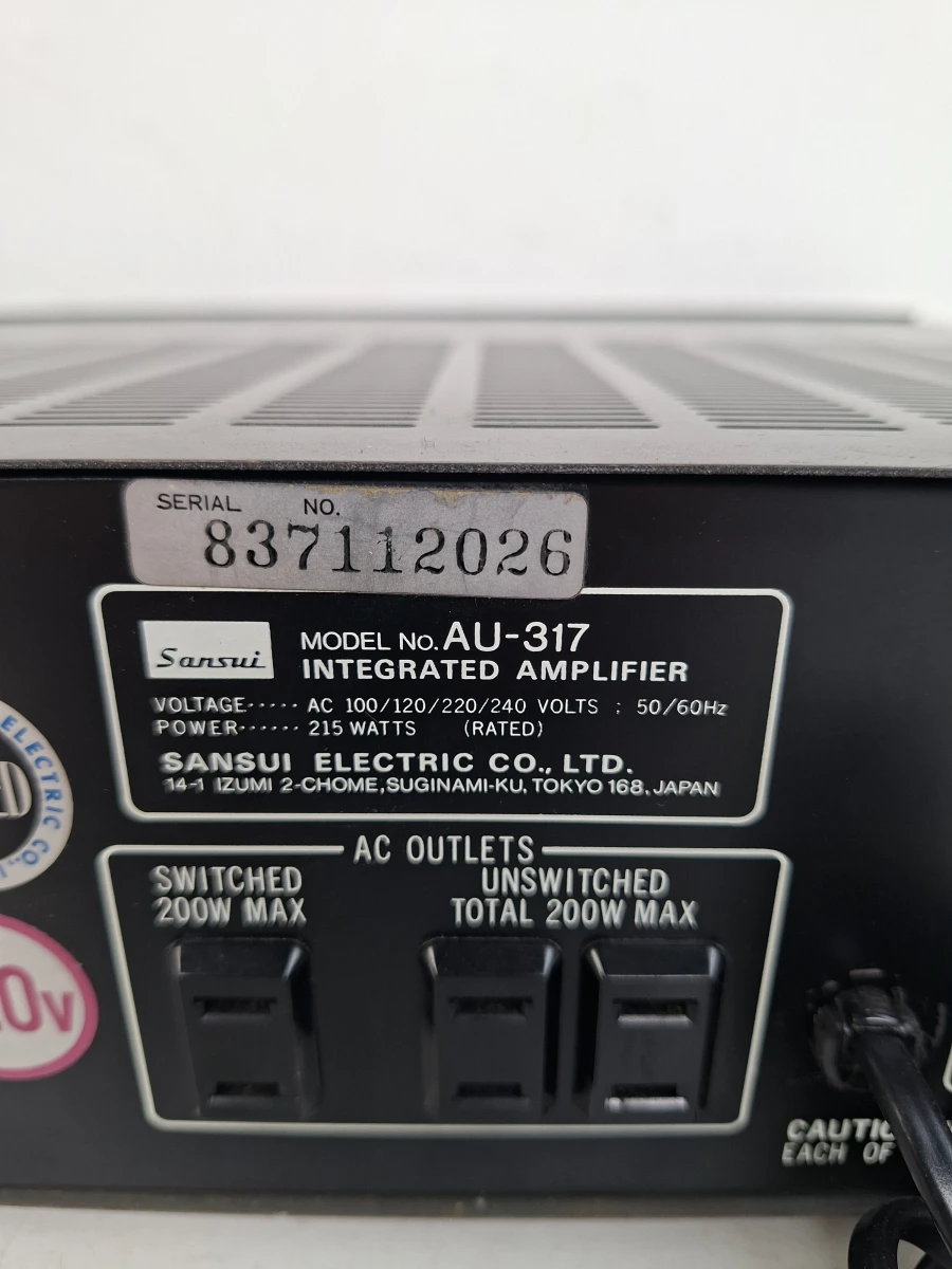 Legendarische Sansui AU-317 Geïntegreerde Stereo Versterker (1978-1980) – Vintage Hifi Topklasse! - foto 5