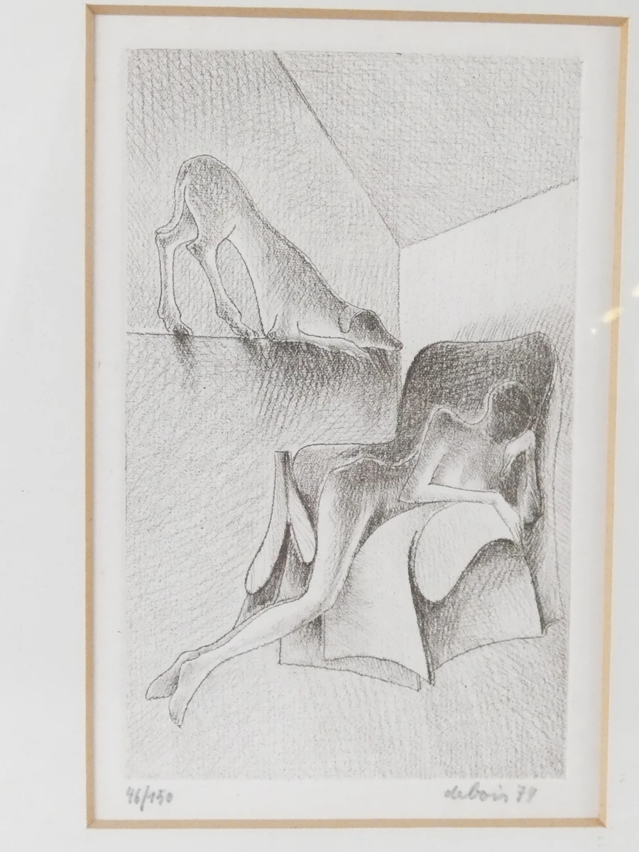 Albert Debois - Ingelijste ets, 46/150 - foto 2