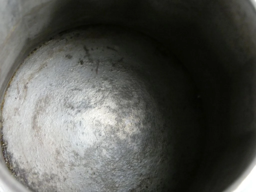 Vintage metalen koffiekan met deksel - foto 9