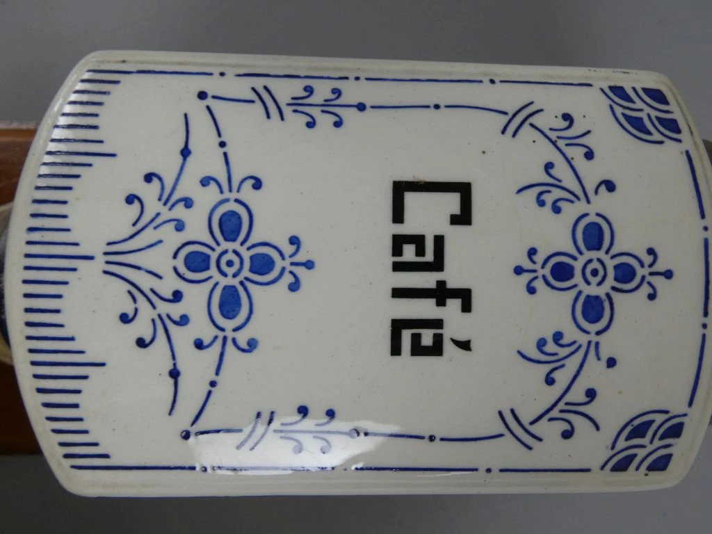 Vintage koffiemolen met keramische pot - foto 5