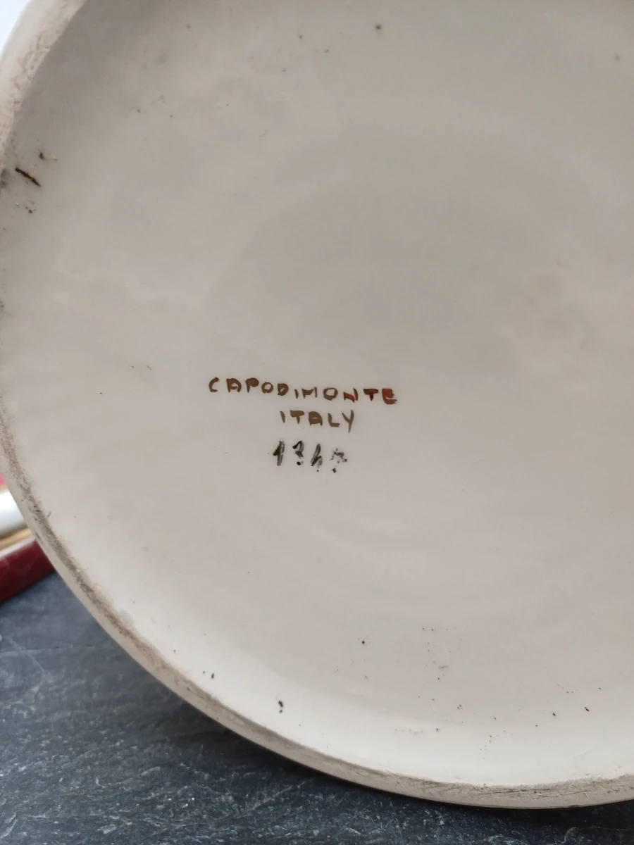 Vintage Italiaanse piedestal met vaas - foto 7