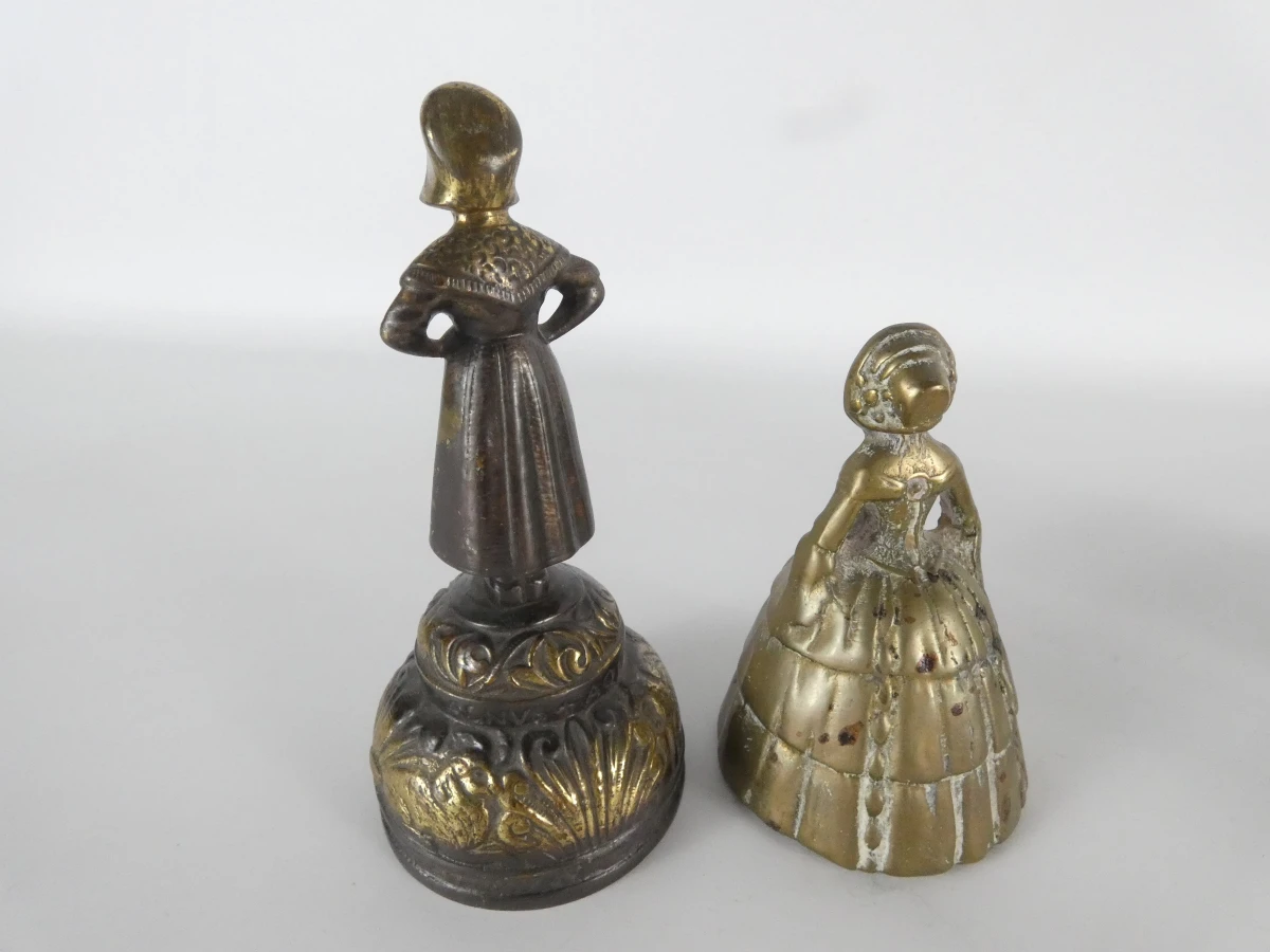 9 vintage messing decoratieve bellen - foto 5