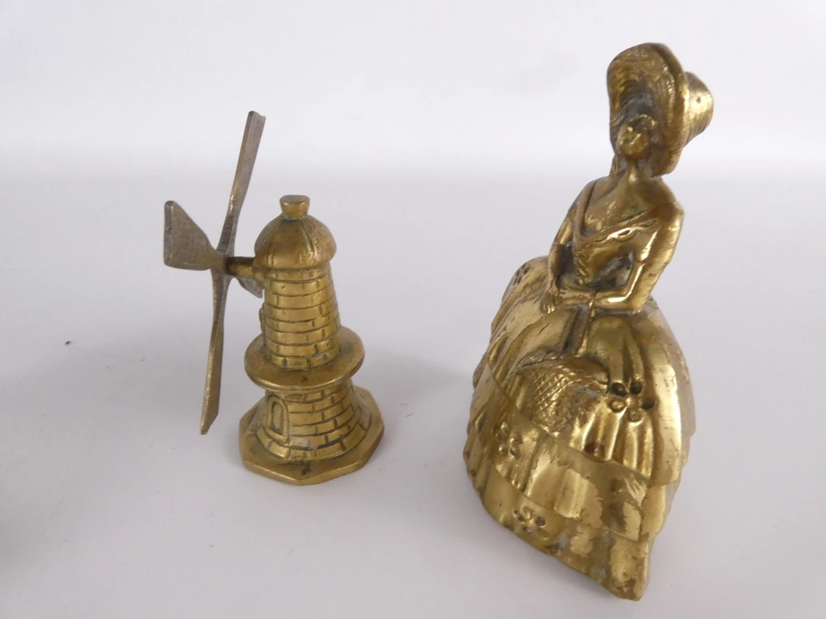 9 vintage messing decoratieve bellen - foto 10