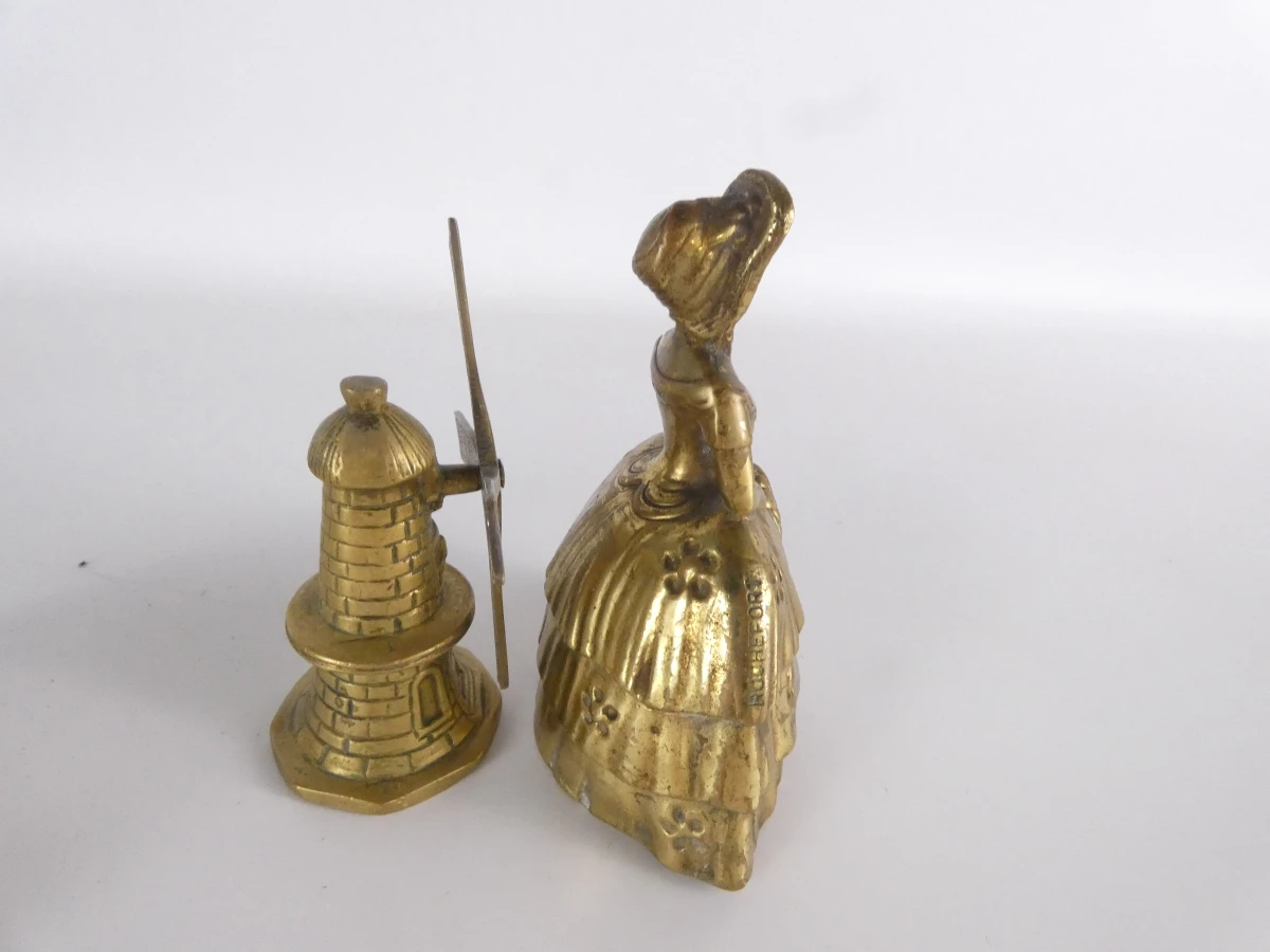 9 vintage messing decoratieve bellen - foto 11