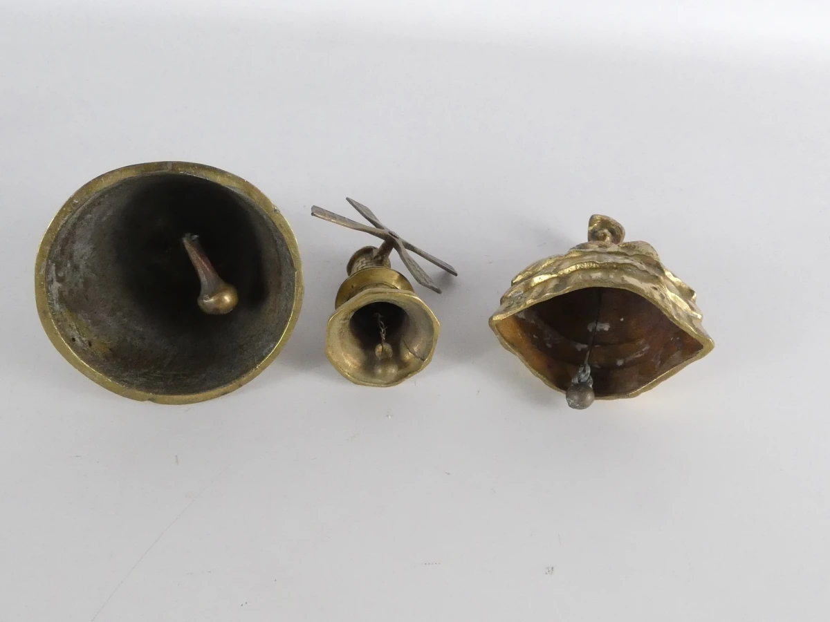 9 vintage messing decoratieve bellen - foto 13