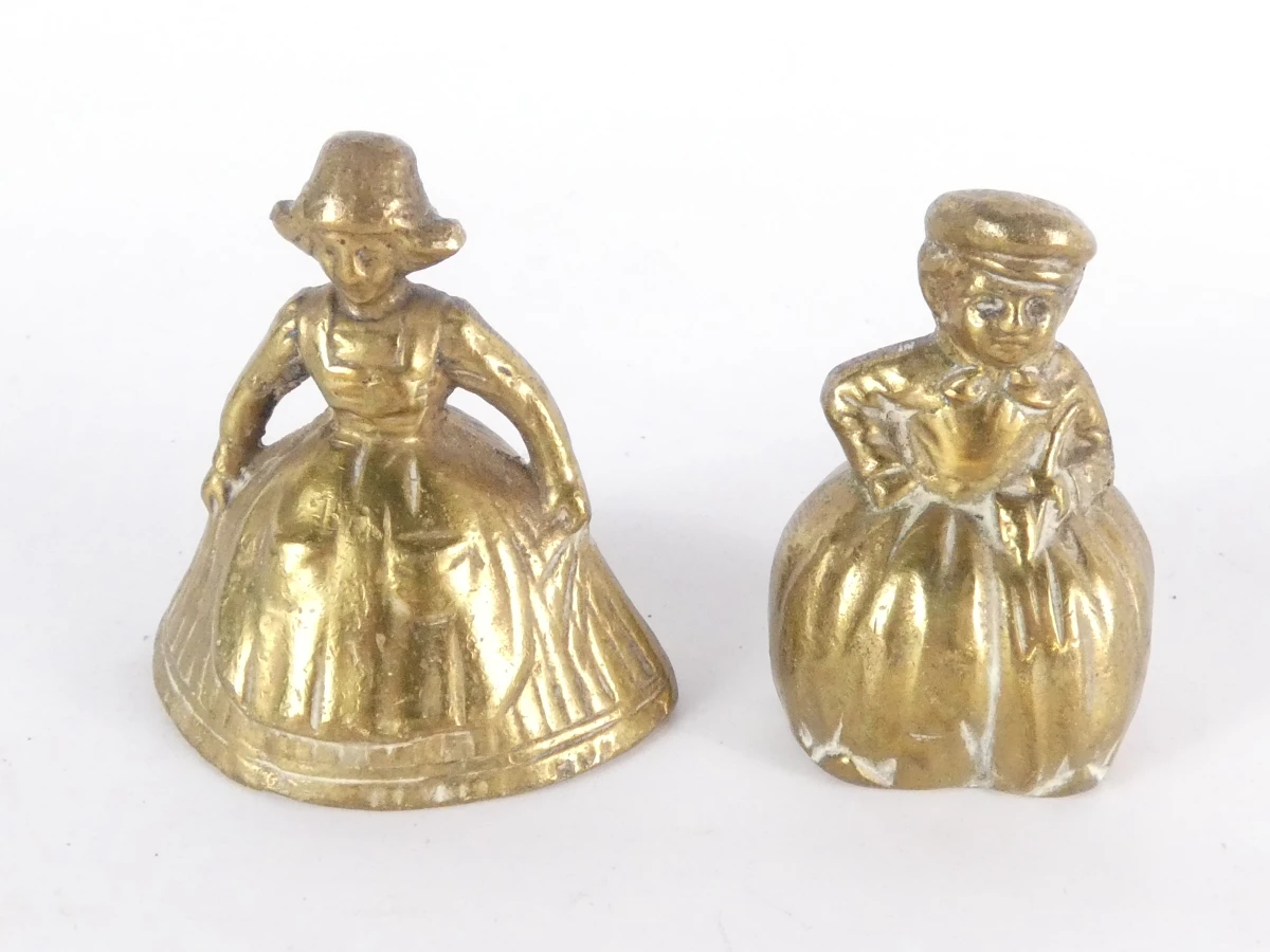 9 vintage messing decoratieve bellen - foto 21