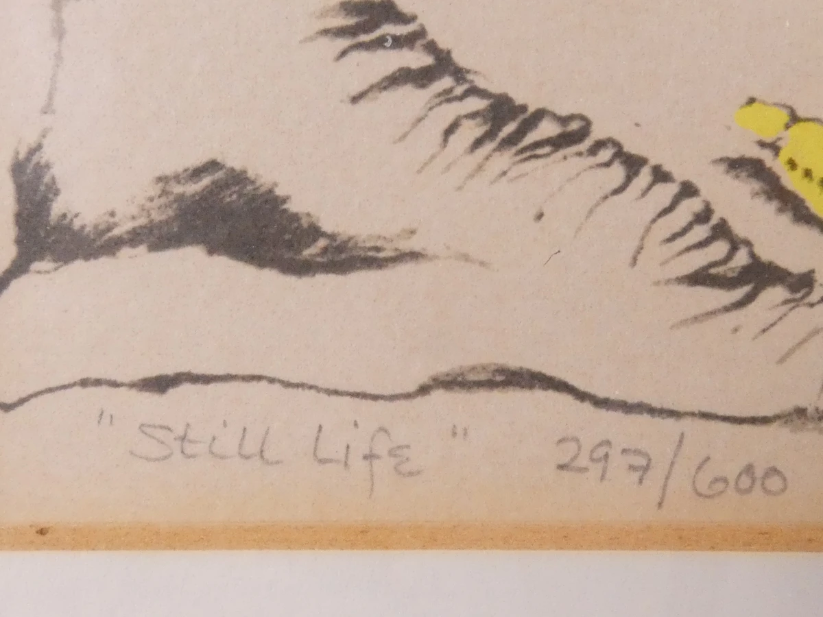 Walter R. Rogalski - Gesigneerde zeefdruk 'Still Life' - foto 6